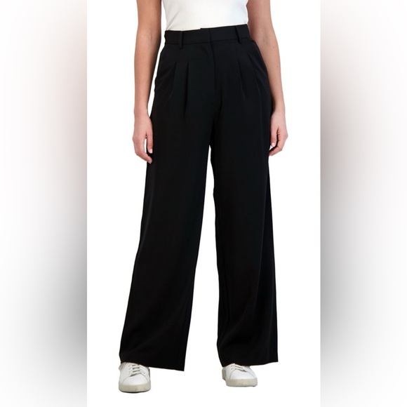 Black wide leg trouser pants size XS French Connection - Picture 1 of 4